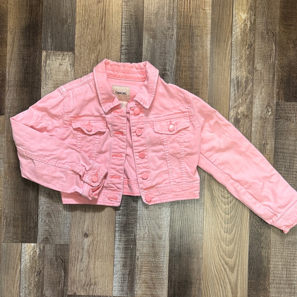 Cherokee Kids Light Pink  Denim Jacket